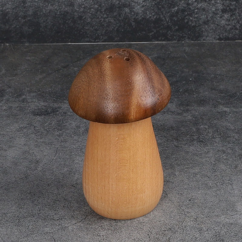 Fábrica al por mayor botella de condimento creativo cocina de madera maciza práctico frasco de sal botella de condimento de cocina de primera clase en stock