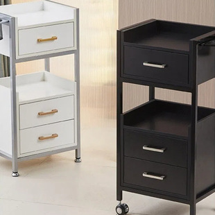Barber Shop Tool Cabinet Trolley Special Tool Table for Hair Salon Multifunctional Storage Rack Hairdressing Cabinet for Hairdressing Shop