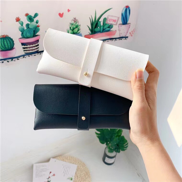Manufacturer Wholesale Single-Stud Pvc Soft Case Glasses Case, Fashionable Portable Sunglasses Case, Sunglasses Pouch, Customizable Logo Storage
