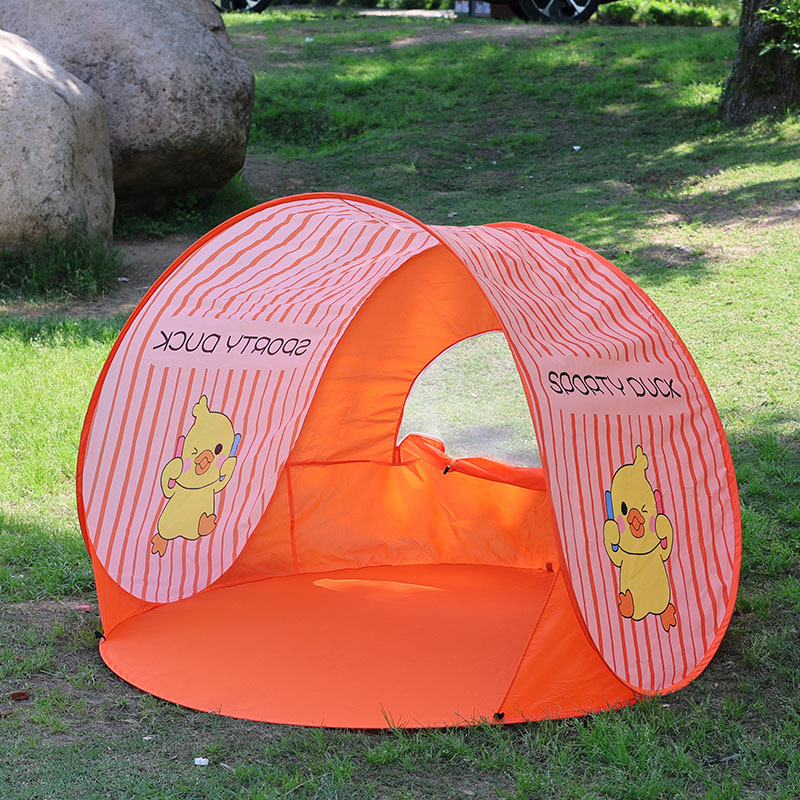 Cross-border Summer New Ins Wind Speed Open Beach Tent Outdoor Portable Foldable Sun Protection Picnic Tent Quick Throw