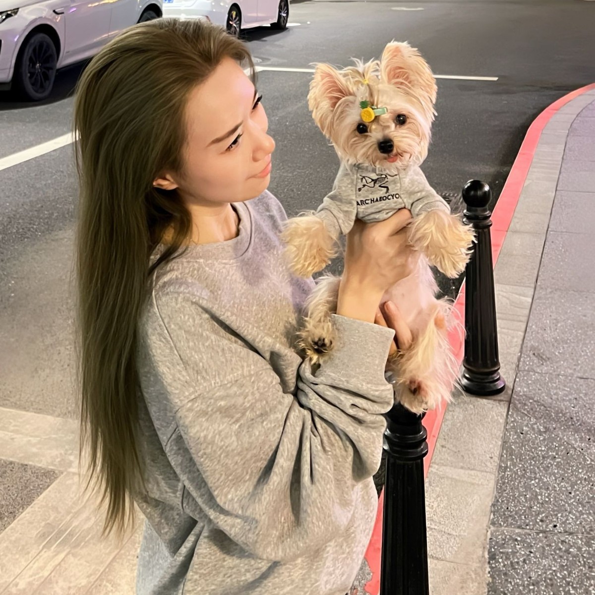Otoño nuevo de dos colores para mascotas ropa para perros ropa casual suelta ropa para padres e hijos
