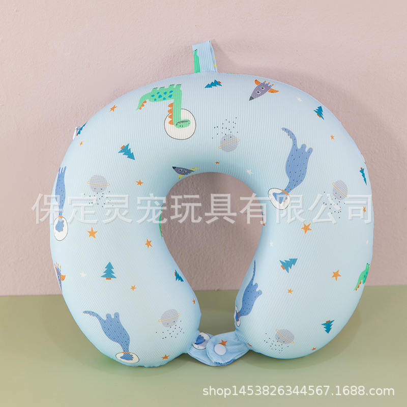 Almohada en forma de U de algodón con memoria de color sólido Almohada redonda para el cuello de viaje Almohada en forma de U de algodón con memoria cabeza con logotipo impreso al por mayor image 20