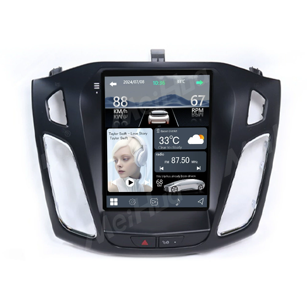 Geeignet für Ford Courier modifiziertes Android-Large-Screen-2017-2021 vertikales Bildschirm-Navigationsrahmen-Kit-Halterung