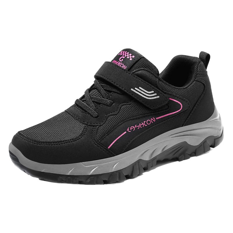 Sneaker 2024 primavera nueva pareja de hombres y mujeres Velcro casual cómodo transpirable zapatos para caminar de mediana edad y ancianos