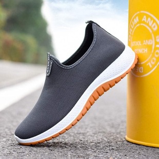 Dropshipping Canvas Shoes, Old Beijing Walking Shoes for Middle-Aged and Elderly People, Men's Thickeneded Tbottomon Soles, Lightweight Shoes