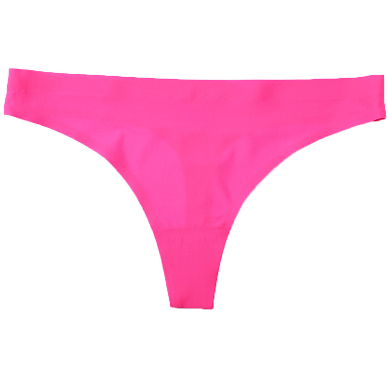 AliExpress Amazon ropa interior de mujer cómoda cintura baja T pantalones de seda de hielo sin costuras Tanga mujer transfronteriza fabricante de ropa interior