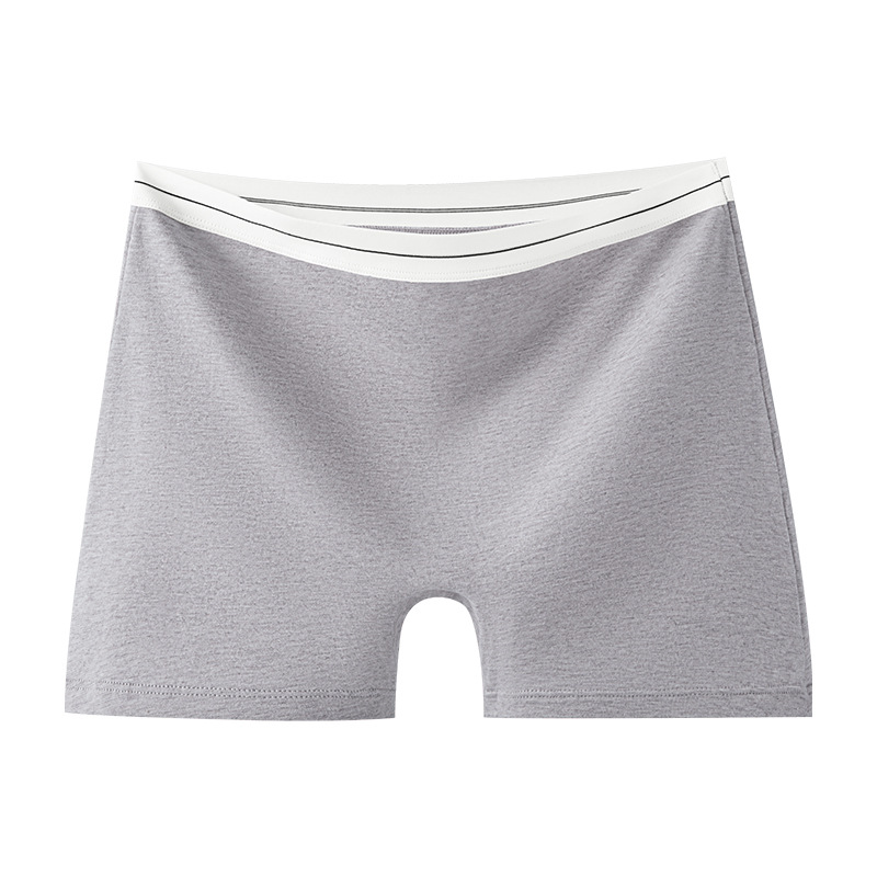 Calzoncillos de algodón bóxer de cintura alta de algodón de color Calzoncillos deportivos de entrepierna antibacterianos de grado 10A