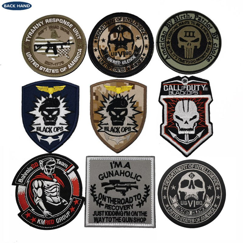 Platinum Selection: In-Stock Cross-Border Supply of Embroidered Patches, Black Ops Desert Digital Armbands, Magic Patches in Stock