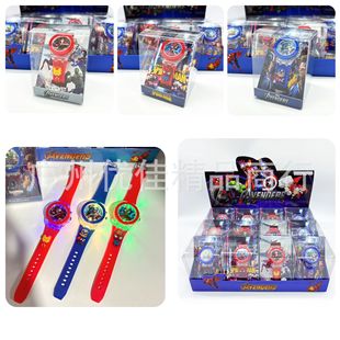 Watch New Children's Luminous Luminous Primary School Student Cute Cartoon Doll Electronic Watch Avengers Toy Watch
