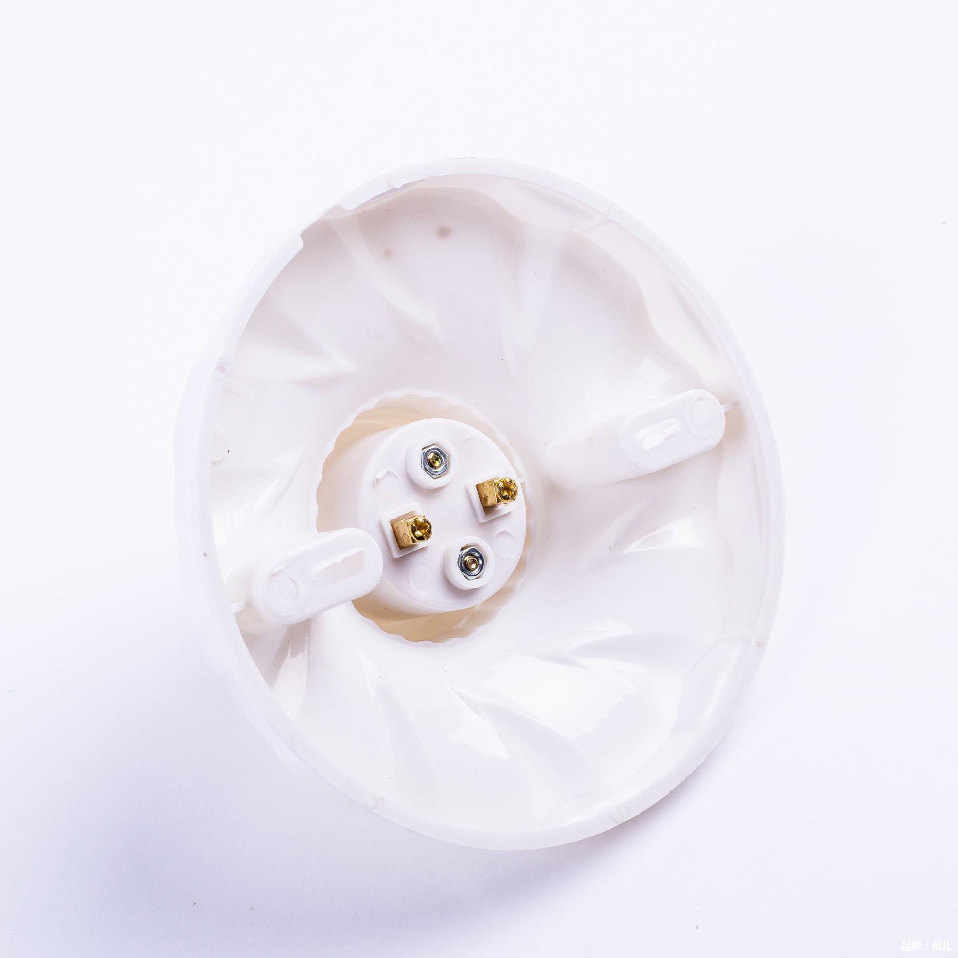 120 wide E27 plastic flat lamp holder e27 screw lamp holder home decoration large flat lamp socket Luo Kou large round flat lamp holder