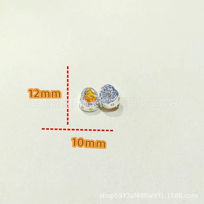 14K Gold-Filled High Color Retention Zərgərlik ara hissələri - bright-silver-yellow