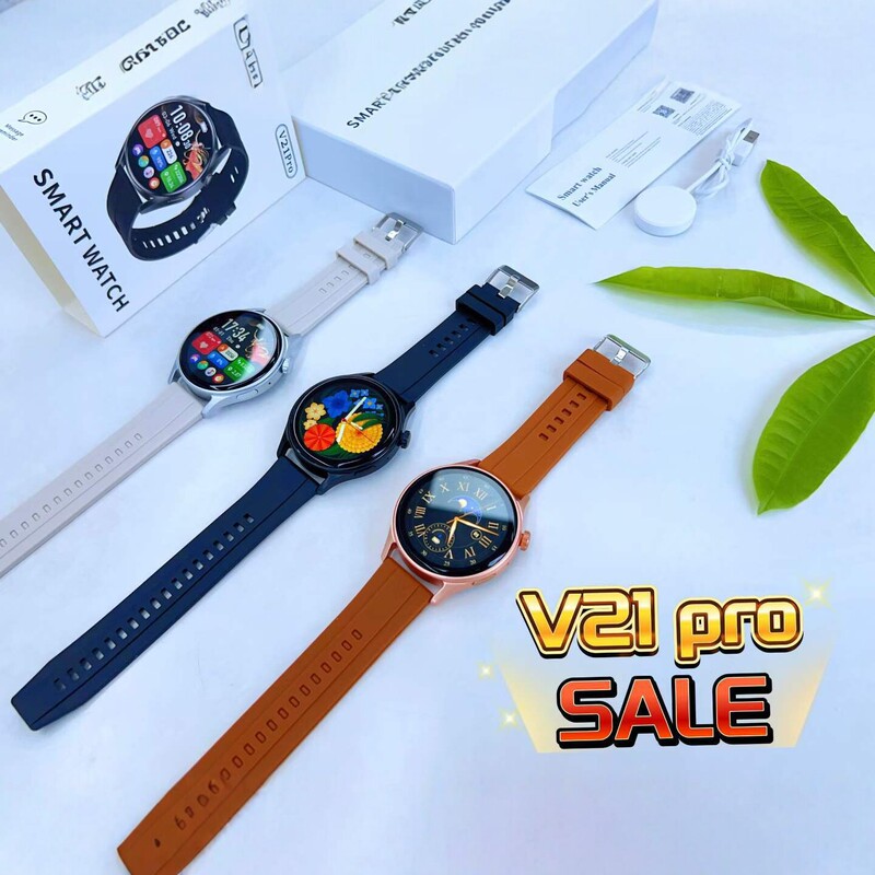 2026 Cross-Border New Product V21PRO Smartwatch with Photo Synchronization, Bluetooth Call, and Message Notifications, Round Screen Watch