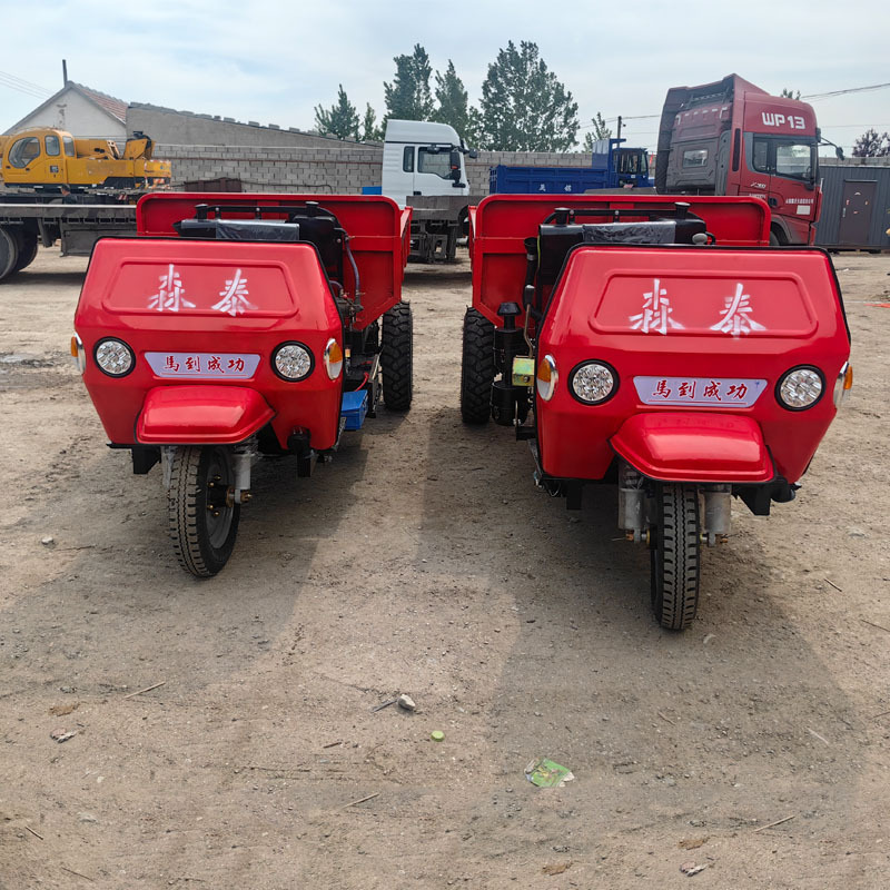 批发农用柴油三轮车 建筑工地翻斗车 25马力自卸式工程三轮车