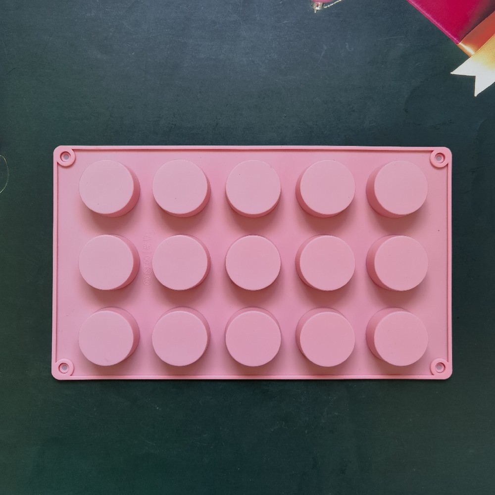 15 cilindro pequeño 217 molde de silicona pastel helado pudín molde de postre jabón utensilios