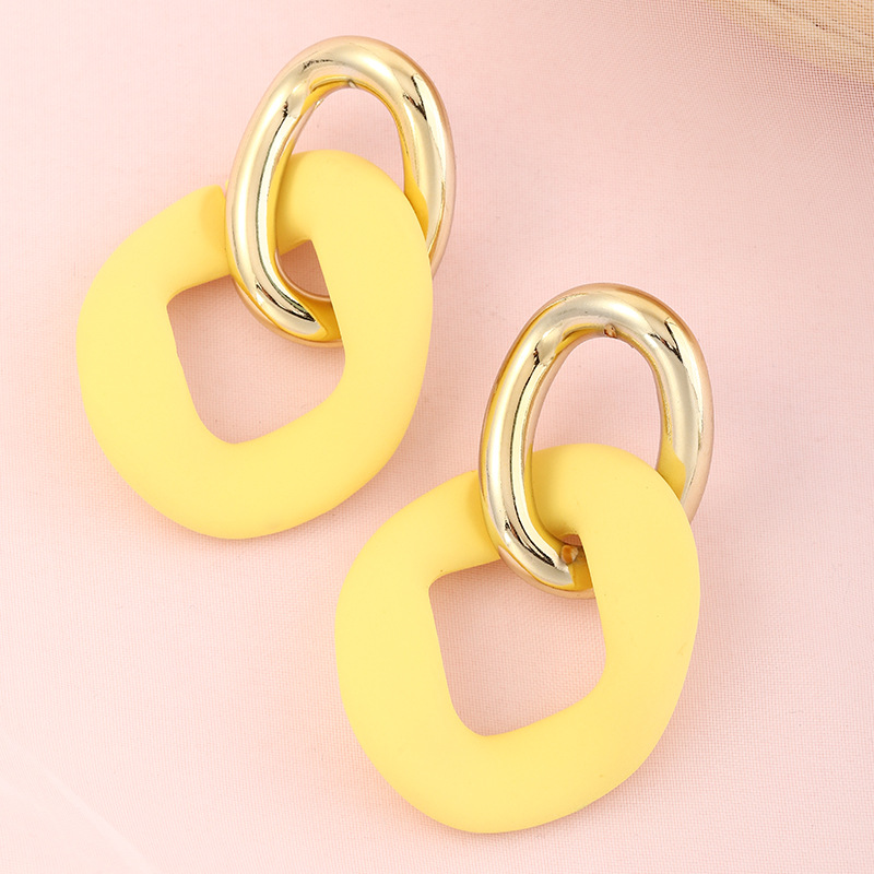 Simple Retro Double Circle Earrings display picture 6