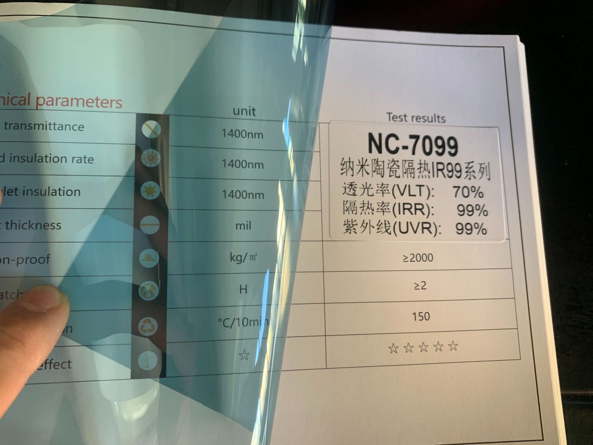 Cross-Border Automotive Solar Film Nano Ceramic Ir99 High Insulation Film High Definition Low Fogging Glass Insulation Window Film Customization