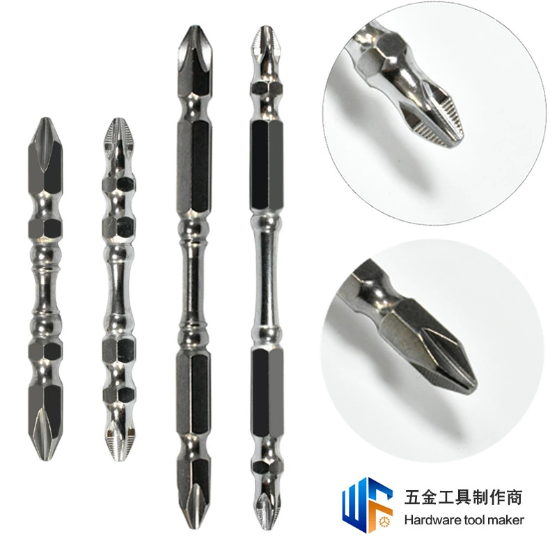 Nunchaku сильная Магнитная дозирующая головка S2 ручная электрическая дрель высокой твердости головка отвертки инструмент двойной крест шестиугольная ветровая головка отвертки