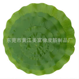 仿真荷叶 PEVA胶片荷叶  放水果盘 塑料荷叶