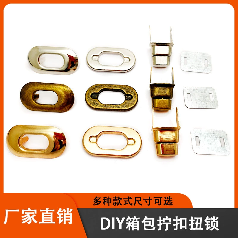 Оптовая продажа фурнитуры для сумок: пряжки-замки овальные металлические для сумок через плечо, поворотные замки для кошельков, напрямую с завода