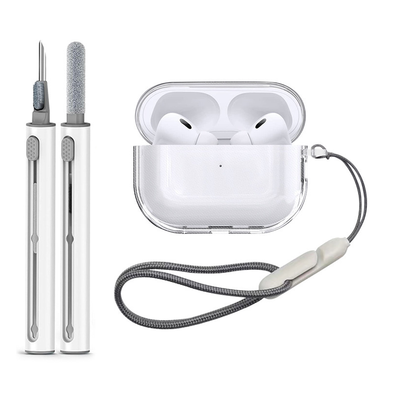 适用苹果AirPods Pro3透明TPU耳机保护壳 透明airpodspro3耳机壳|undefined