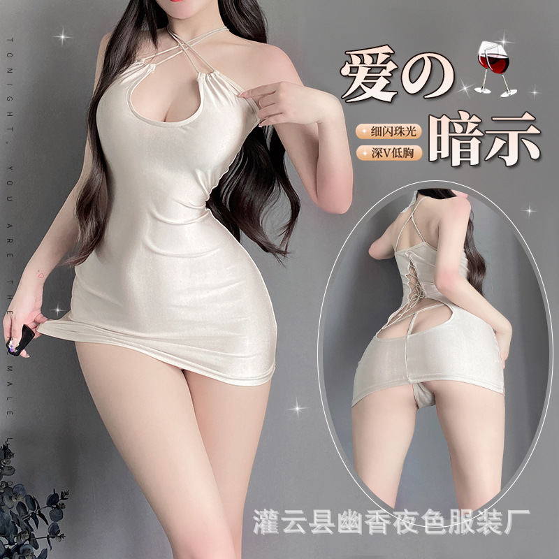 린린팅 섹시 속옷 여성 유니폼 잠옷 유혹적인 핫 브라 열정적인 침대용 속옷 오픈형 2060