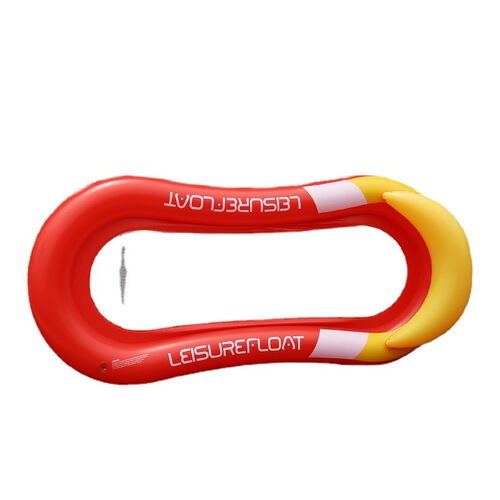 New inflatable water net lounge chair with armrests sofa floating row adult swimming ring water toy thickened floating bed
