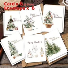 跨境新款圣诞新年贺卡套装非常适合圣诞节派对庆祝和冬季祝福卡片