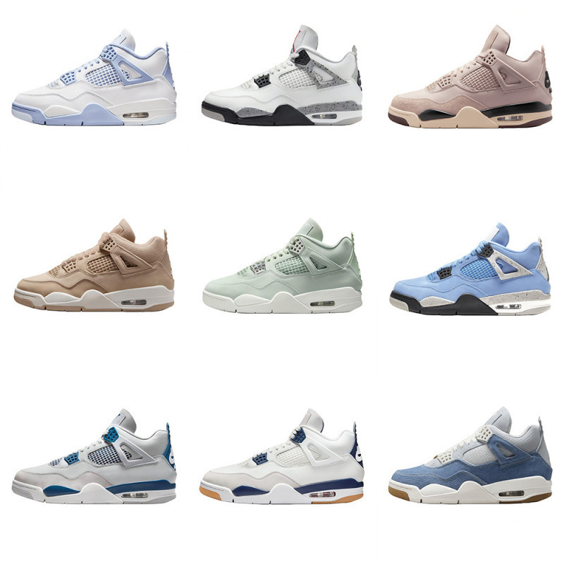Putian Pure Original Cross-Border Aj4 Mid-Top Jordan 4 Wear-Resistant Non-Slip Shock-Absorbing Support Casual Versatile Men's and Women's Sports Basketball Shoes Putian Pure Original Cross-Border Aj4 Mid-Top Jordan 4 Wear-Resistant Non-Slip Shock-Absorbing Support Casual Versatile Men's and Women's Sports Basketball Shoes