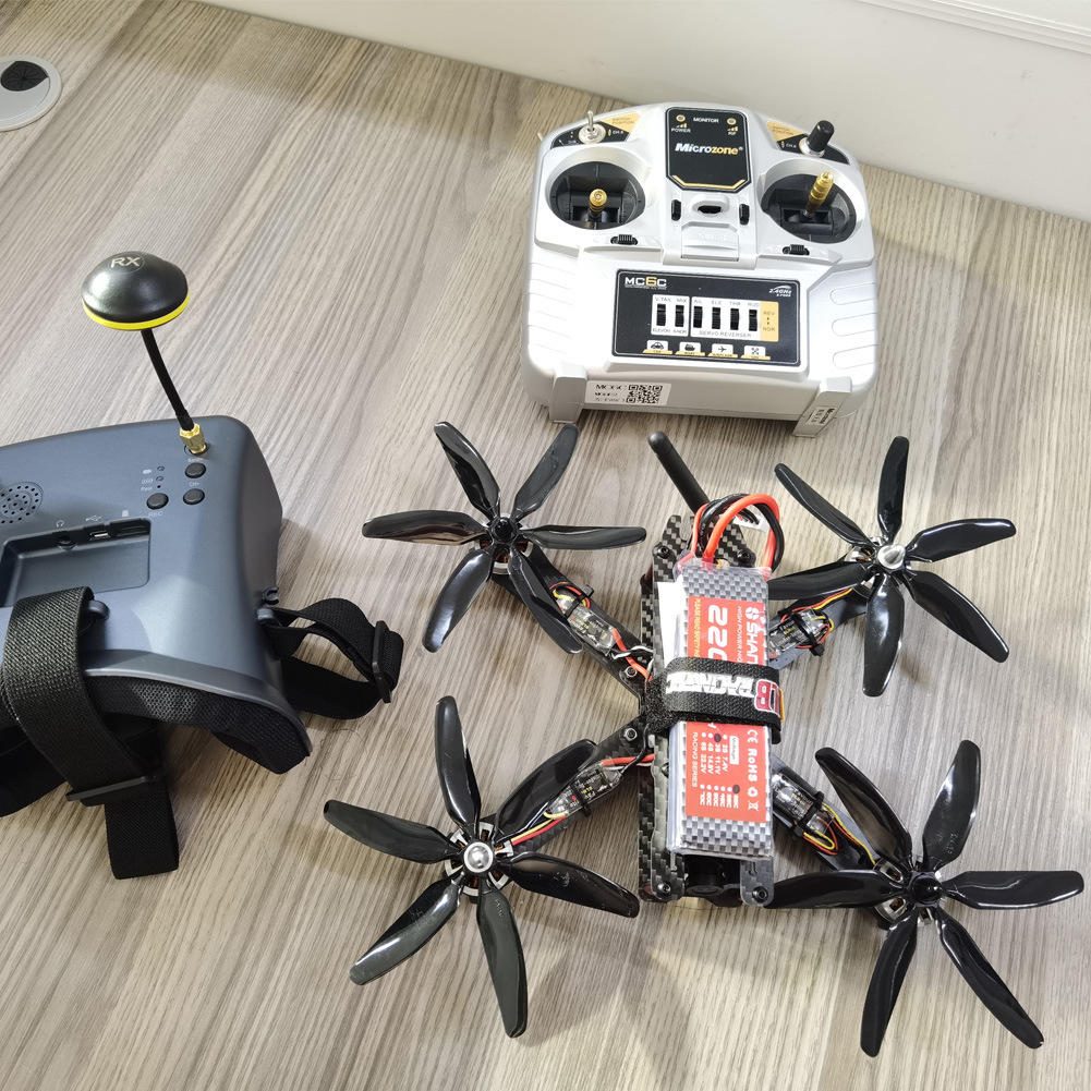 Пропеллеры для FPV-дрона 5040 шестилопастные черные