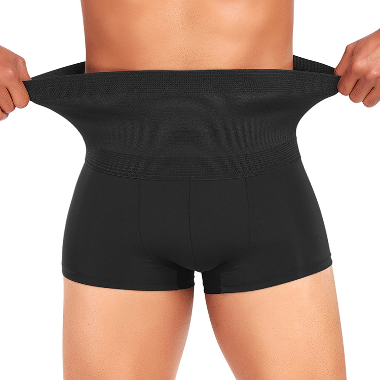Cross-border Men's Breathable High Waist Plastic Waist Tight Shorts Boxer Panties A590