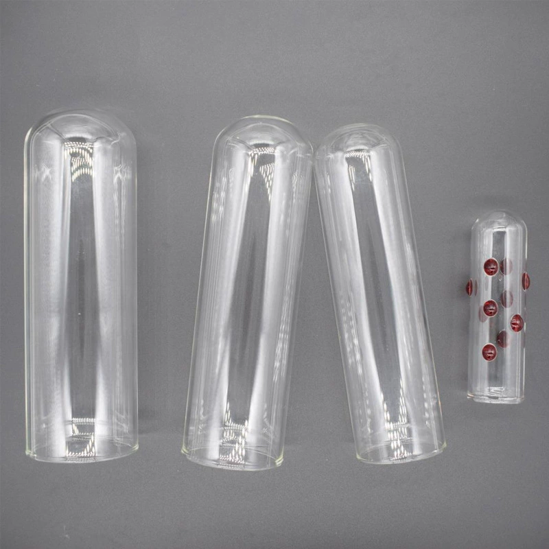 Прозрачная стеклянная трубка-оболочка, реалистичная игрушка для взрослых, одинарное и двойное отверстие, различные диаметры