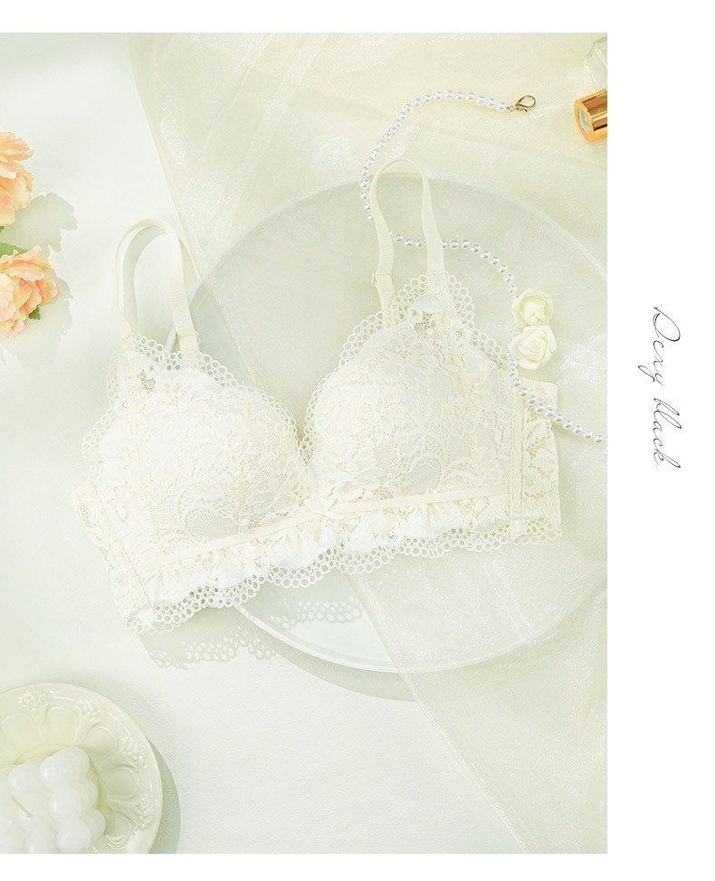 2102 ropa interior de las mujeres pequeño pecho grande push up puro deseo no anillo de acero colección de mama ropa interior de encaje lindo sujetador traje