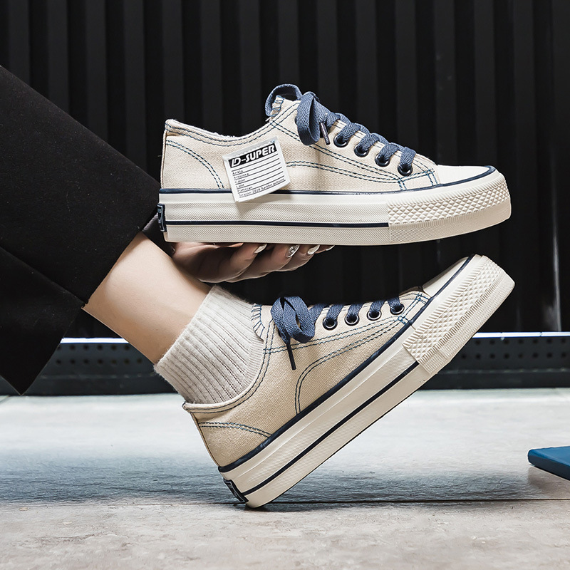 Zapatos de lona de las mujeres 2024 nuevos ins moda verano versátil ulzzang casual otoño tablero Zapatos para Estudiantes