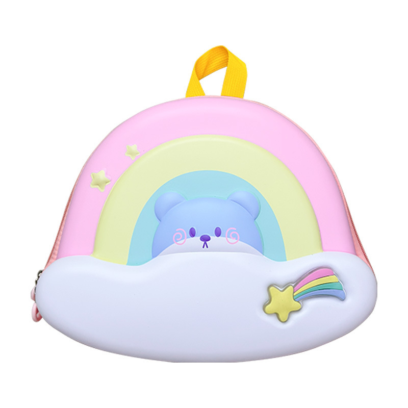 Mochila de jardín de infantes para niños, niñas y niñas, nuevos niños de dibujos animados, nubes lindas, osos, fabricantes de mochilas de cáscara dura