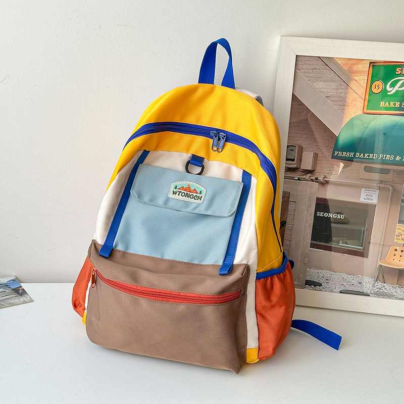 Jardín de infantes bolsas escolares de moda de gran capacidad mochila para niños y niñas mochilas de dopamina colorida para niños