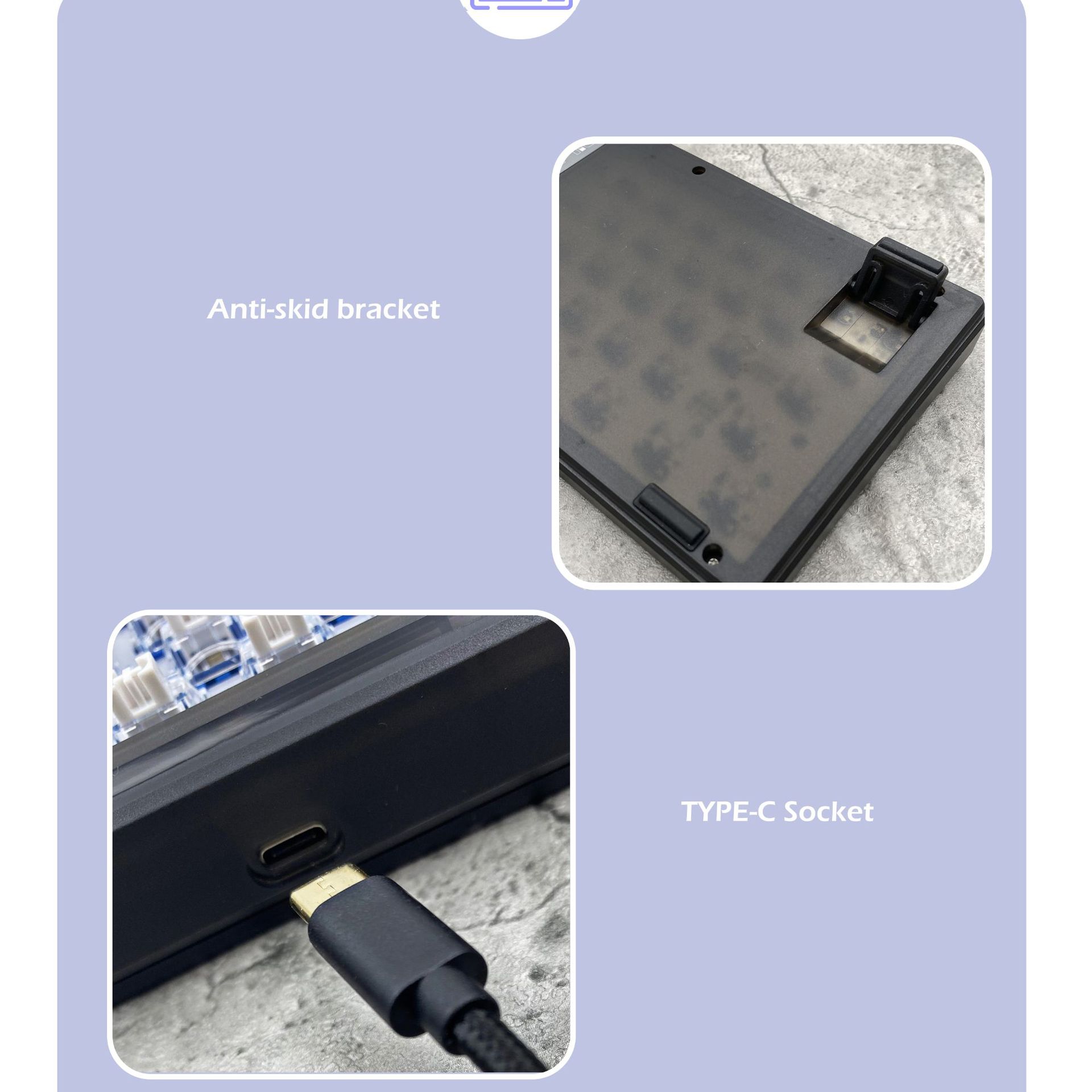 Langpai CIY GAS67 blanco lechoso shell RGB retroiluminación personalizada kit de teclado mecánico enchufe caliente asiento del eje con cable