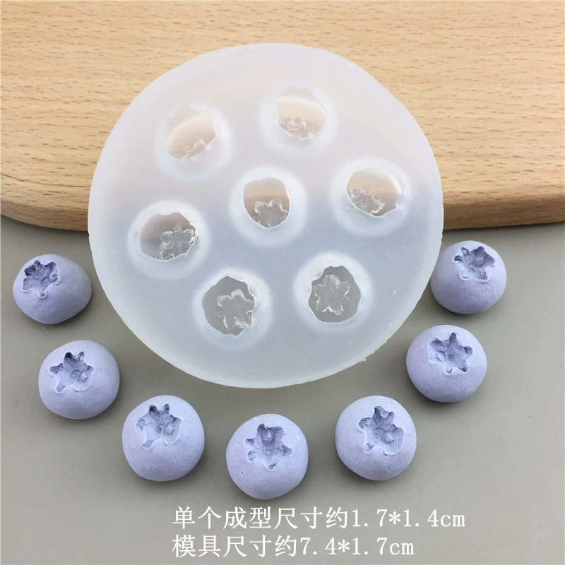 Silicone Fruit Molds (DIY) — Blueberry & Raspberry Shapes, Heatproof −40–230°C, Multi-size