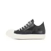 Black low -top leather noodles