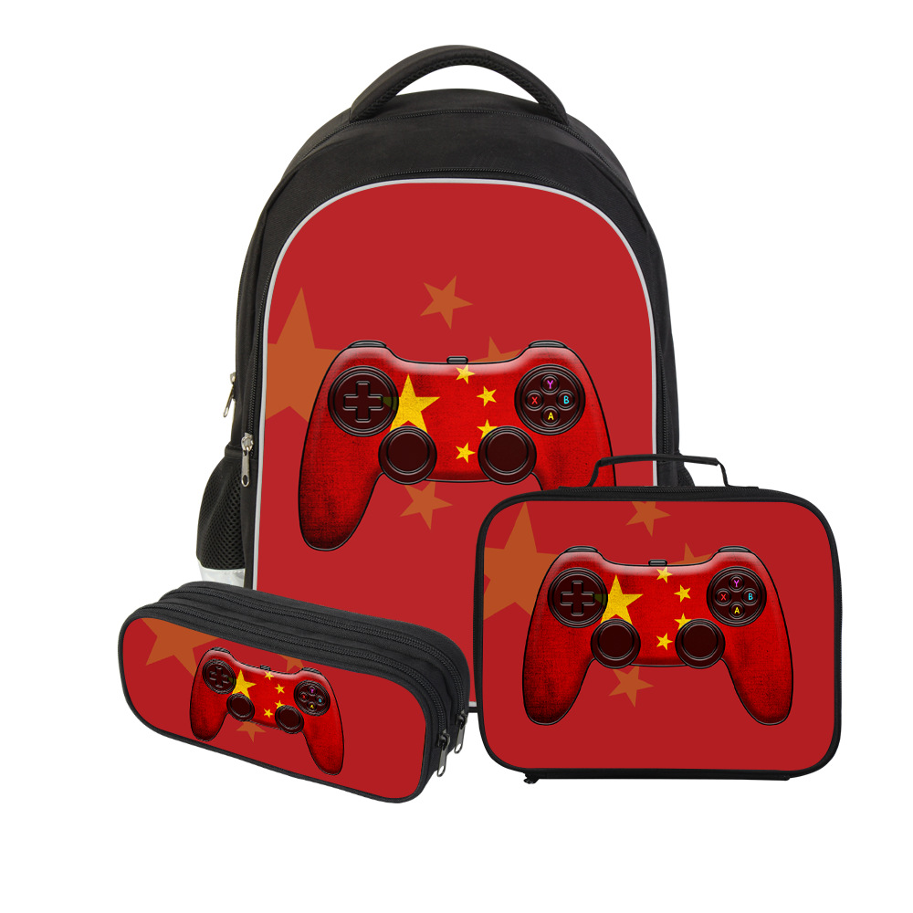 더블 레이어 배낭 3 피스 5 성급 붉은 깃발