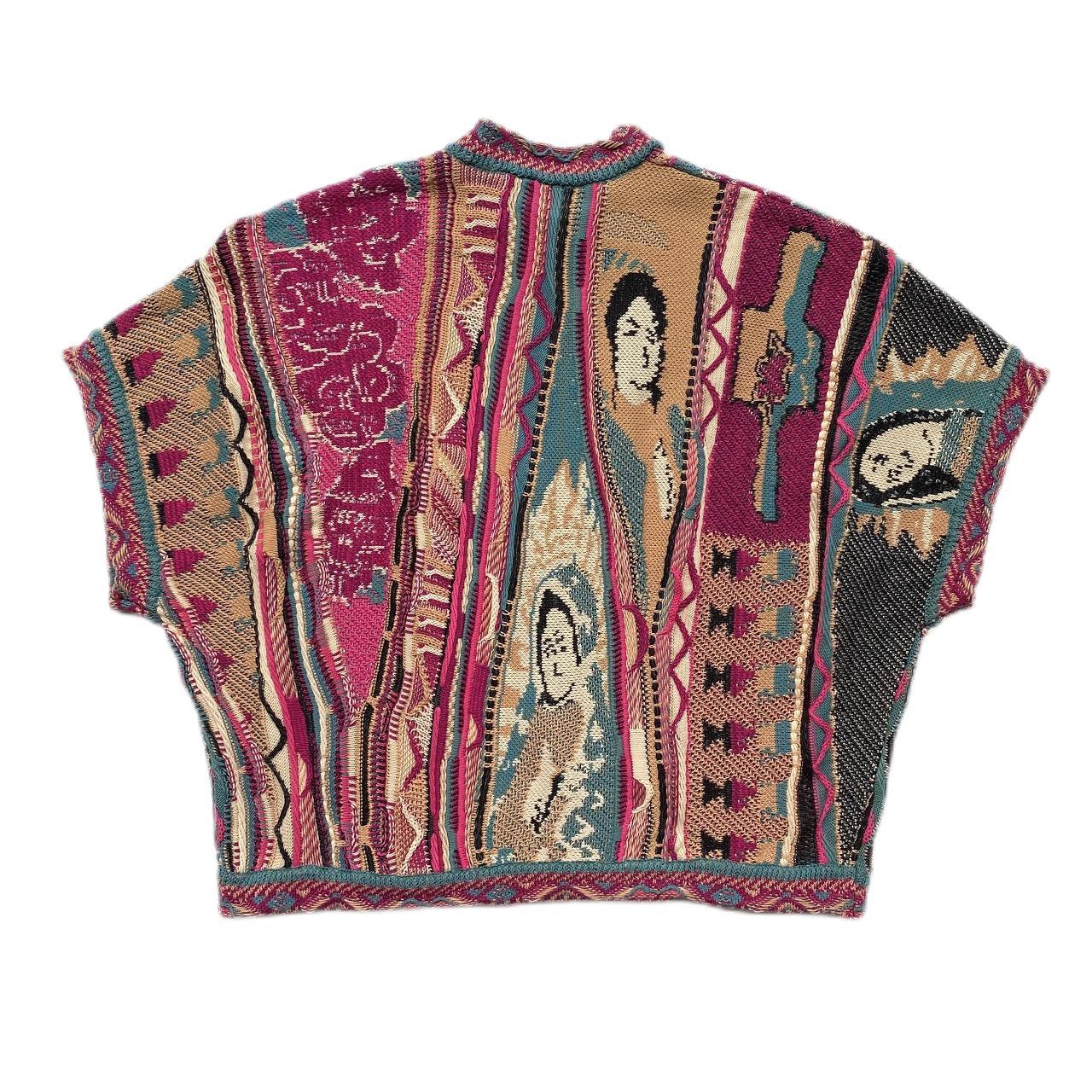 Men's Knitted Sweater Vintage Ethnic Sleeveless Pullover Vest_voghion.com