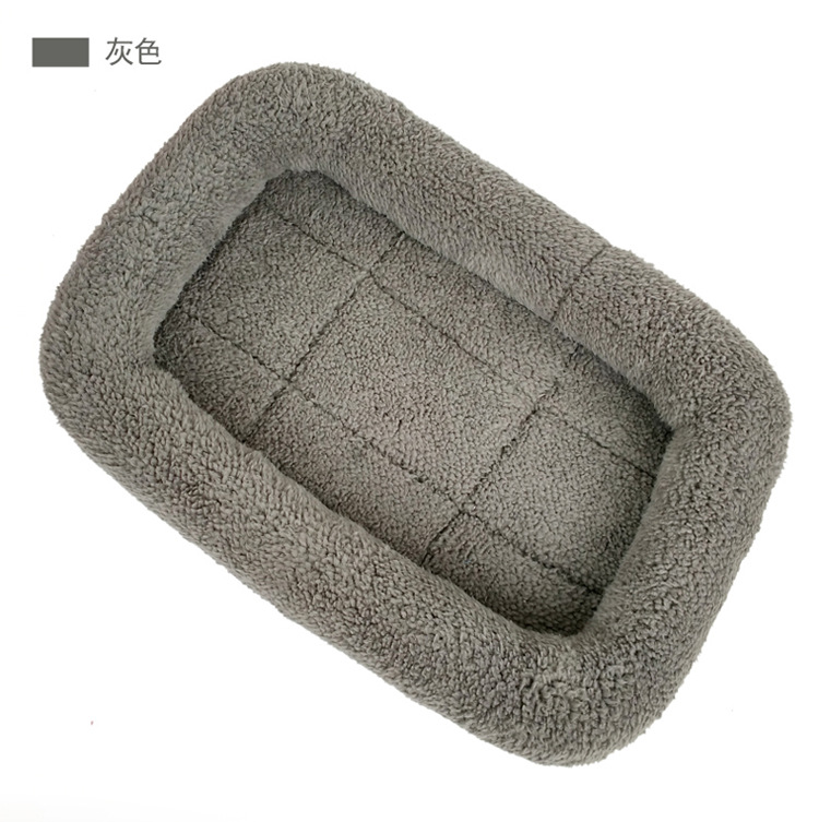 Cama acolchada para perros y gatos — cojín de felpa para todas las estaciones, apto para razas grandes, medianas y pequeñas