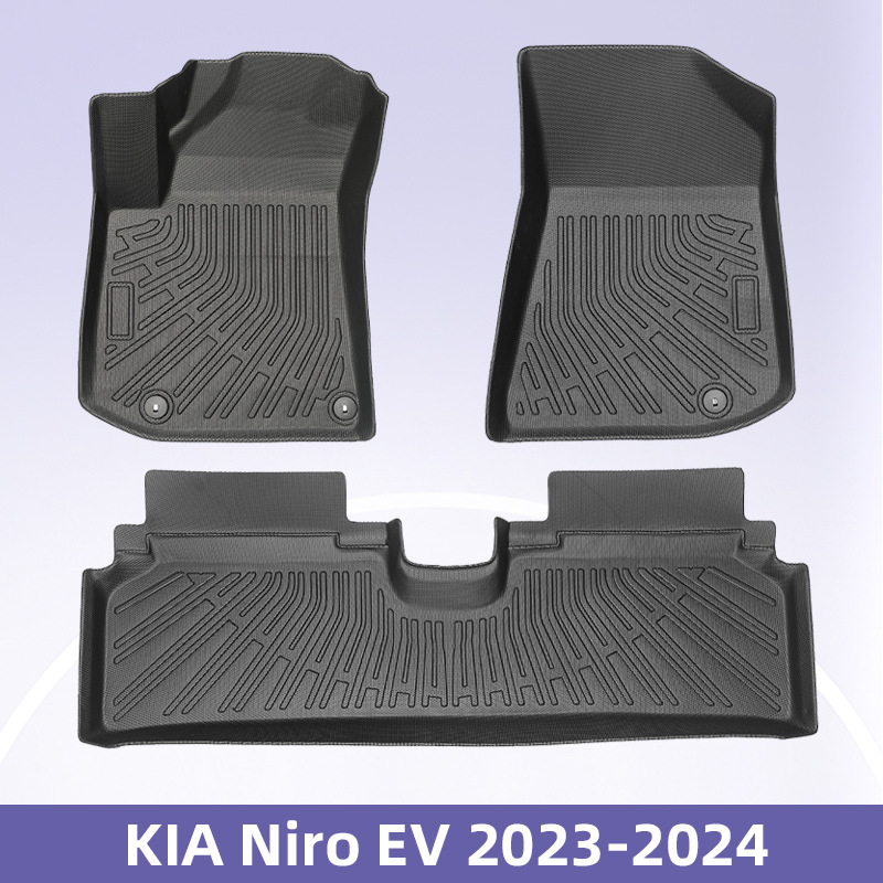 Aplicable a Corea del Sur 23 - 24 Kia Niro Hybrid 3D todo el tiempo material TPE almohadilla de pie de automóvil image 1