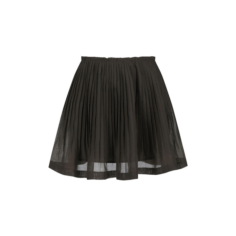 棕色短裙