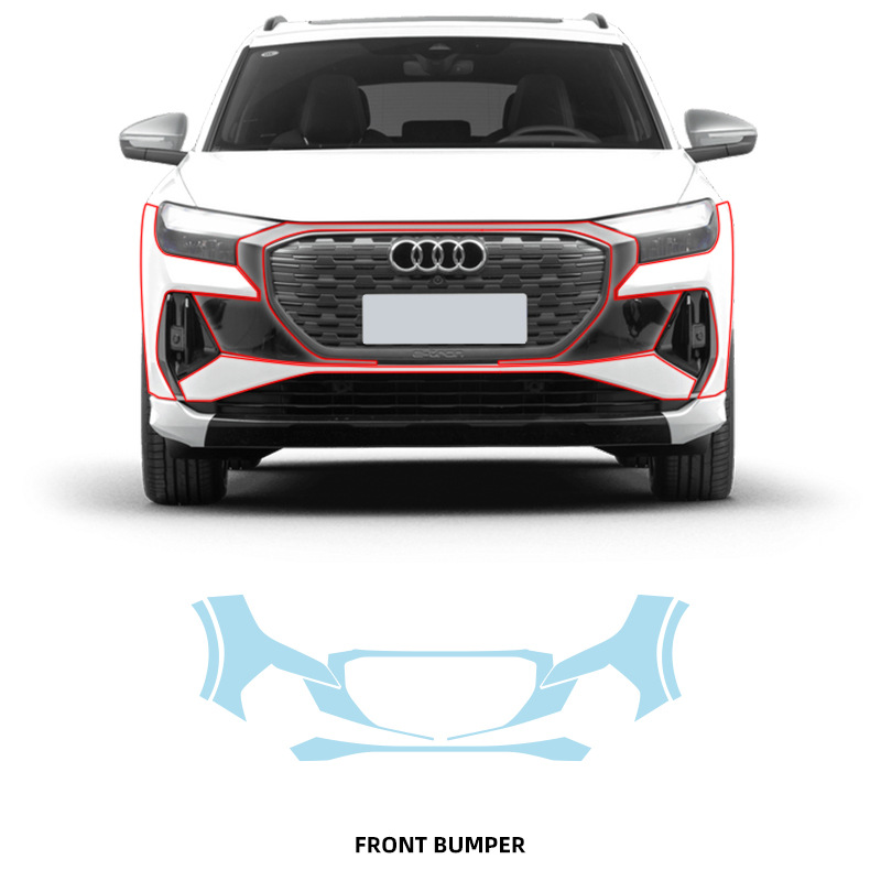 Audi Q4 e-tron máquina especial para cortar TPU invisibles ropa de automóvil película transparente para todo el automóvil pintura película protectora pre-corte