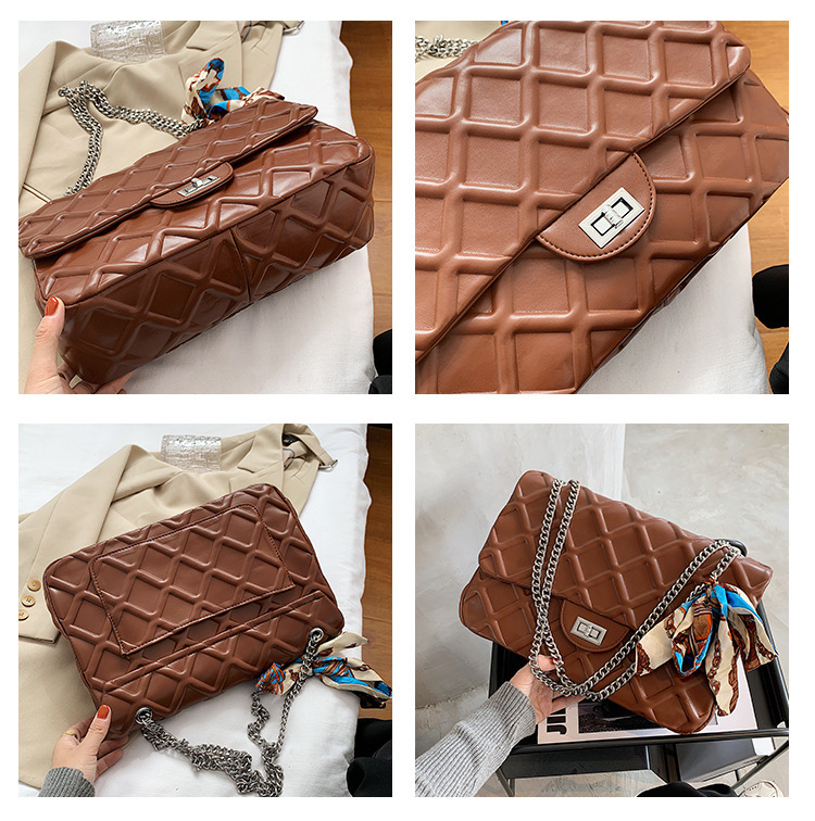 Fashion Chain Rhombus Shoulder Messenger Bag Wholesale Nihaojewelry display picture 3