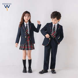 幼儿园园服班服春秋装套装儿童冬季小学生校服秋冬款儿童礼服西装