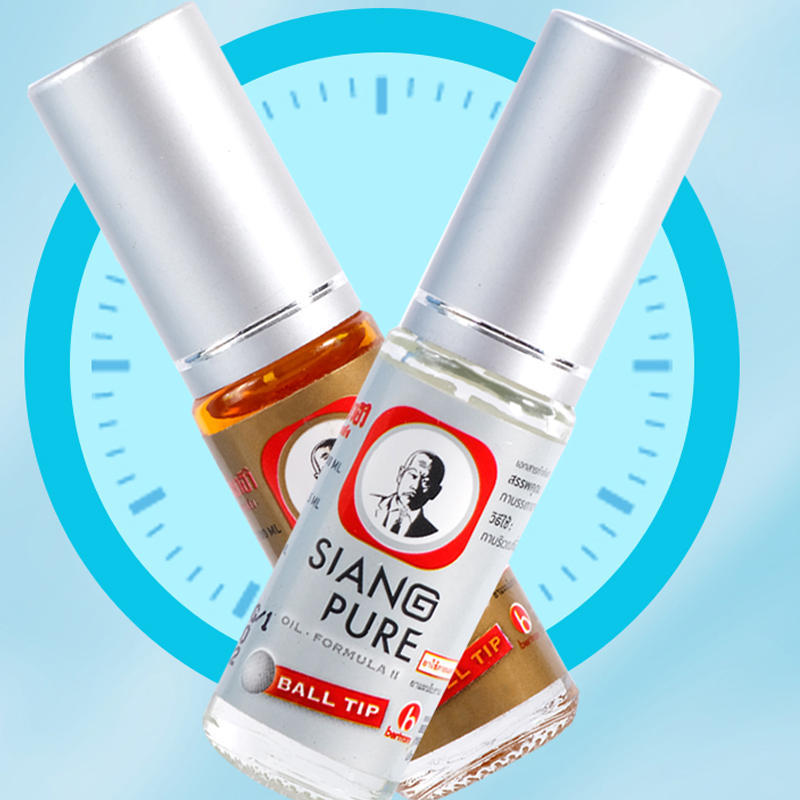 Thailand Top Oil Peppermint Stick Perfume Roller Headache Refreshing Menthol Oil 3cc Nasal Inhalation Roller Ball 