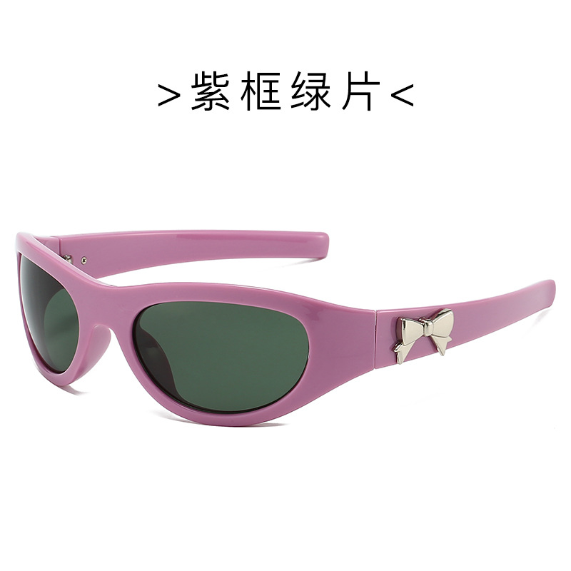 Nuevas gafas de sol futuristas para deportes al aire libre con protección UV y2k diadema para montar gafas de sol con lazo para hombres y mujeres