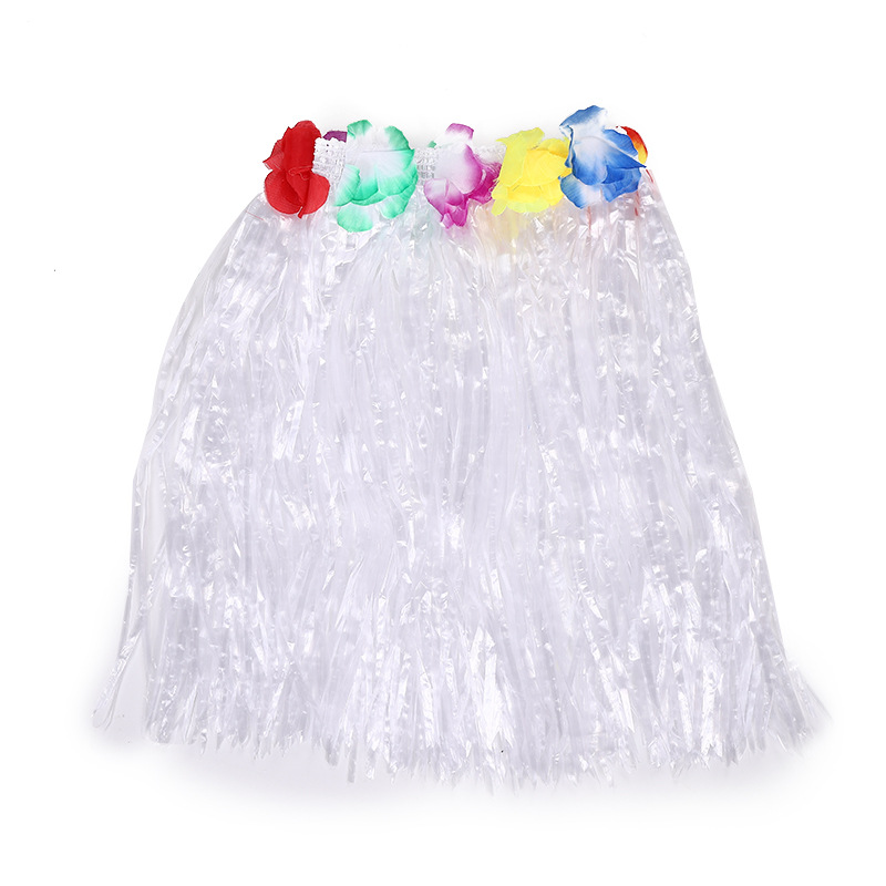 Fábrica al por mayor de hierba hawaiana falda cintura elástica niños adultos rendimiento vestir falda de hierba guirnalda sujetador