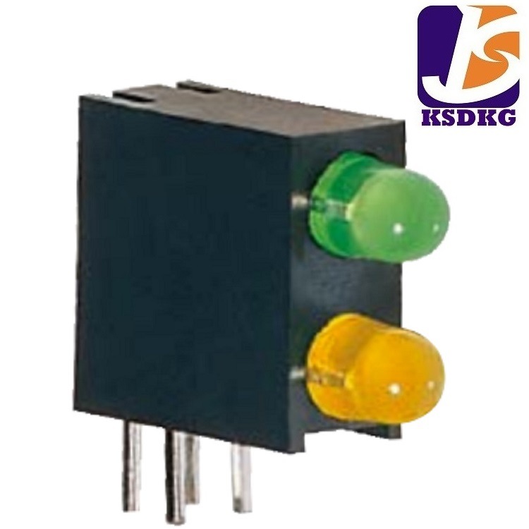 卧式四脚插件 LED模块 绿色/黄色指示灯LED 供应LED指示灯